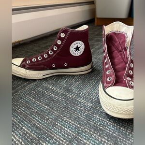 SOLD converse high top chuck 70s maroon men’s 8 women’s 10